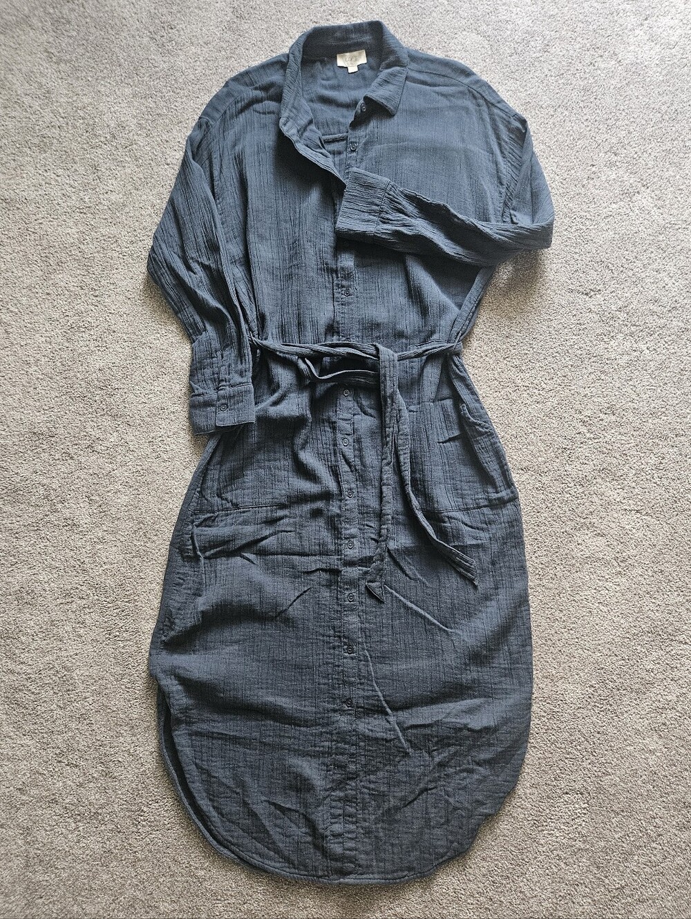 LOFT cotton shirt dress